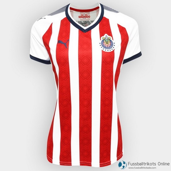 CD Guadalajara Trikot Damen Heim 2017-18 Fussballtrikots Günstig